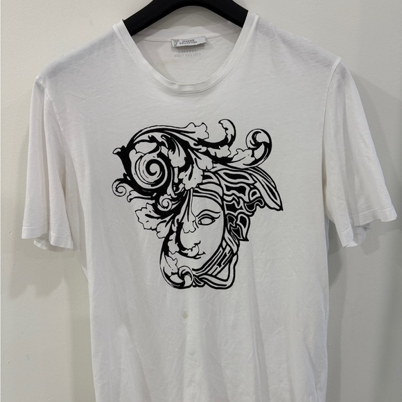 Versace Black and White Short Sleeve Tee